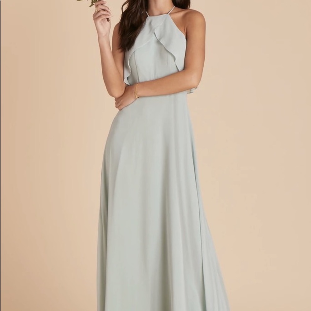 Birdy Grey JULES Chiffon Bridesmaids Dress in Sage